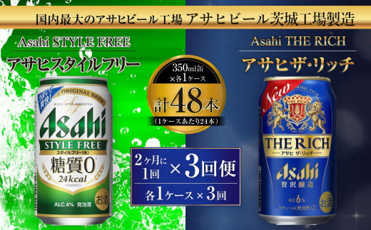 スタイルフリー(糖質0) 350ml缶 24本入＋ザ・リッチ 350ml缶 24