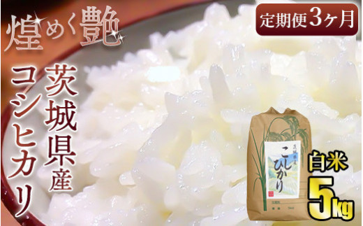 【定期便3ヶ月連続】煌めく艶 令和6年 茨城県産 コシヒカリ