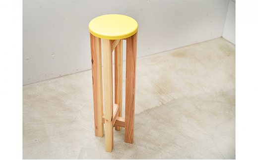 小さなスツール【イエロー】｜スツール 木製 椅子 イス お
