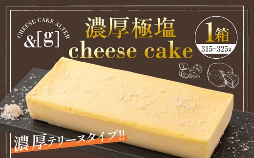 濃厚極塩 cheese cake  1箱 | 315～325g チーズケーキ ケーキ 塩 チ