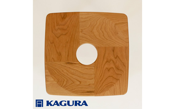 家具蔵 KAGURA スツールエミネント チェリー材 インテリア 天然木 手作業 天然木 高級木材 無添加 安全 ジャパニーズモダン 高級家具 熟練 無着色 おしゃれ 天然木無垢材 コンパクト シンプル 【株式会社アイダ】【ho0977】