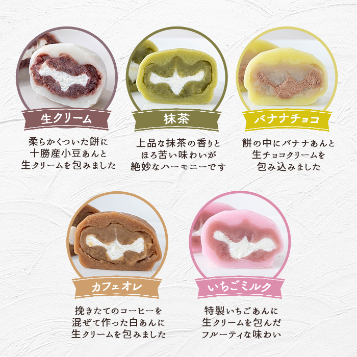 生クリーム大福詰め合わせ（20個） 生クリーム 小分け スイーツ お菓子 冷凍 個包装 おやつ 大福 洋菓子 おためし クリーム大福 バレンタイン お取り寄せ 和菓子 和スイーツ お茶うけ おもてなし ギフト 老舗和菓子店 後味サッパリ 【有限会社菓子処ふるさわ】【ho1245】