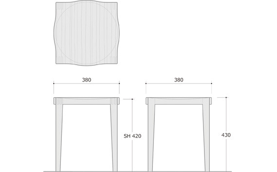 家具蔵 KAGURA スツール ゼン サペリ材 インテリア 天然木 手作業 天然木 高級木材 無添加 安全 ジャパニーズモダン 高級家具 熟練 無着色 おしゃれ 天然木無垢材 コンパクト シンプル 【株式会社アイダ】【ho0930】