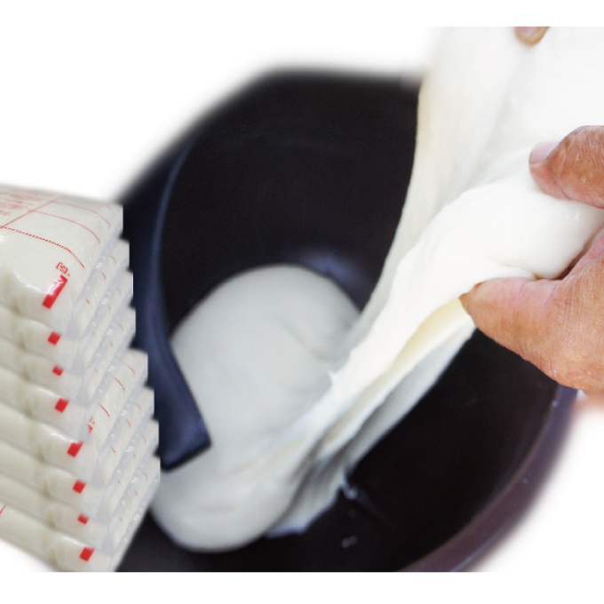 のし餅(もち) 杵つきのしもち 2kg 茨城県産 もち米 100％ 国産 杵つき おもち お雑煮 のしもち 2キロお正月 正月 【そうざい男しゃく（株式会社池延）】【ho1377】