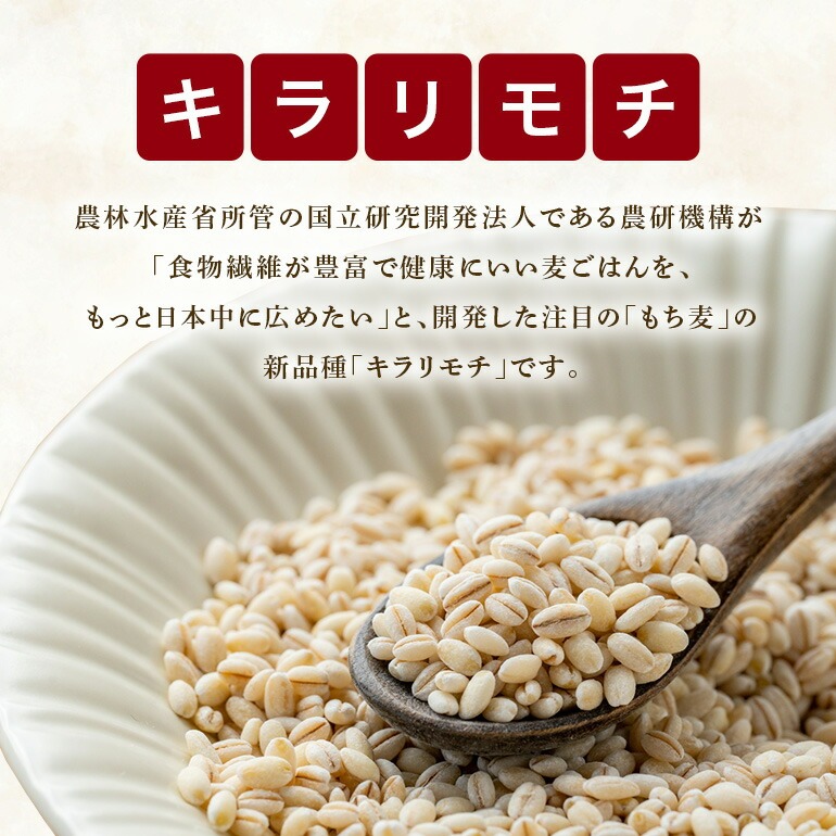 常陸大宮産 もち麦 キラリモチ 300g×3袋 大麦 雑穀 食物繊維 健康 茨城県 メタボ 野菜不足 腸活 もち麦ご飯 βグルカン 機能性表示食品 混ぜて炊くだけ お弁当 【オノセダイコク株式会社】【ho1248】