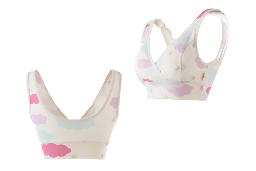 赤ちゃんに優しい秋から春まできれいめ授乳服セット ピンク/L トップス 下着 ブラジャー 子育て 妊婦 ベビー マタニティ 出産 茨城県 【有限会社モーハウス】【ho0919】