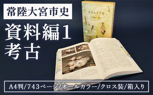 常陸大宮市史　資料編１　考古 研究 調査 資料 歴史 日本史 オールカラー 茨城県 常陸大宮市 【常陸大宮市教育委員会事務局文化スポーツ課】【ho1500】