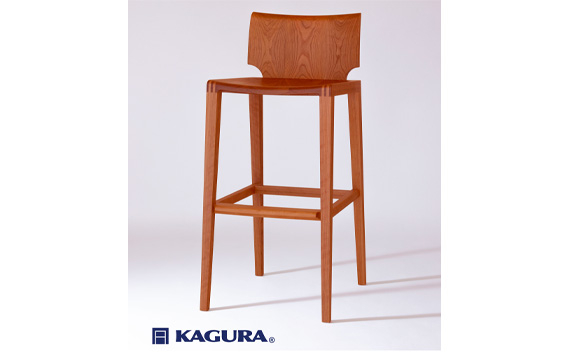 家具蔵 KAGURA カウンターチェアノヴェル チェリー材 家具 椅子 イス 木材 無垢材 職人 手作業 天然木 高級木材 無添加 安全 ジャパニーズモダン 高級家具 熟練 無着色 おしゃれ 天然木無垢材 温もり シンプル 洗練 【株式会社アイダ】【ho1189】