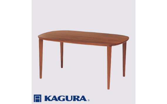 家具蔵 KAGURA テーブル グレース 1450 ウォールナット材 家具 ダイニング 木材 無垢材 職人 手作業 天然木 高級木材 無添加 安全 ジャパニーズモダン 高級家具 熟練 無着色 おしゃれ 天然木無垢材 温もり シンプル 洗練 【株式会社アイダ】【ho1082】