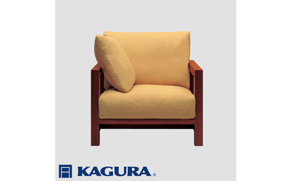 家具蔵 KAGURA 1Pソファ ダン ウォールナット材 家具 ソファー 1人掛け sofa リビングソファー 木材 無垢材 職人 手作業 天然木 高級木材 無添加 安全 ジャパニーズモダン 高級家具 熟練 無着色 おしゃれ 天然木無垢材 温もり シンプル 洗練 【株式会社アイダ】【ho1196】