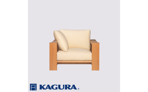 家具蔵 KAGURA 1Pソファ モデルノ チェリー材 家具 ソファー 1人掛け sofa リビングソファー 木材 無垢材 職人 手作業 天然木 高級木材 無添加 安全 ジャパニーズモダン 高級家具 熟練 無着色 おしゃれ 天然木無垢材 温もり シンプル 洗練 【株式会社アイダ】【ho1100】
