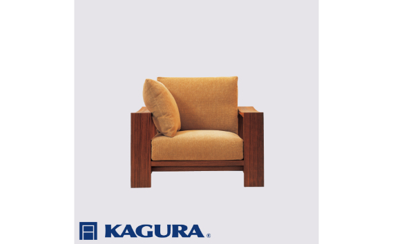 家具蔵 KAGURA 1Pソファ モデルノ ウォールナット材 家具 ソファー 1人掛け sofa リビングソファー 木材 無垢材 職人 手作業 天然木 高級木材 無添加 安全 ジャパニーズモダン 高級家具 熟練 無着色 おしゃれ 天然木無垢材 温もり シンプル 洗練 【株式会社アイダ】【ho1107】