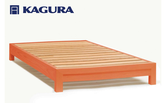 家具蔵 KAGURA ベッドフレームダンヘッドレス セミダブル チェリー材 家具 寝具 寝室 木材 無垢材 職人 手作業 天然木 高級木材 無添加 安全 ジャパニーズモダン 高級家具 熟練 無着色 おしゃれ 天然木無垢材 温もり シンプル 洗練 【株式会社アイダ】【ho1198】