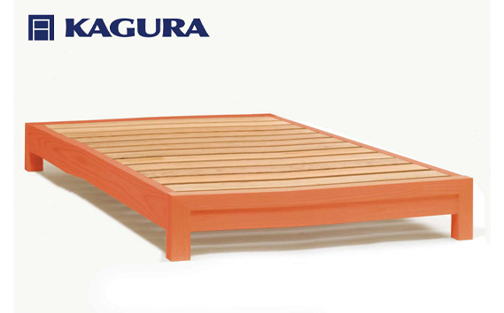 家具蔵 KAGURA ベッドフレームダンヘッドレス ダブル チェリー材 家具 寝具 寝室 木材 無垢材 職人 手作業 天然木 高級木材 無添加 安全 ジャパニーズモダン 高級家具 熟練 無着色 おしゃれ 天然木無垢材 温もり シンプル 洗練 【株式会社アイダ】【ho1200】