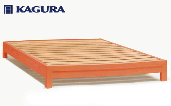家具蔵 KAGURA ベッドフレームダンヘッドレス クイーン チェリー材 家具 寝具 寝室 木材 無垢材 職人 手作業 天然木 高級木材 無添加 安全 ジャパニーズモダン 高級家具 熟練 無着色 おしゃれ 天然木無垢材 温もり シンプル 洗練 【株式会社アイダ】【ho1204】