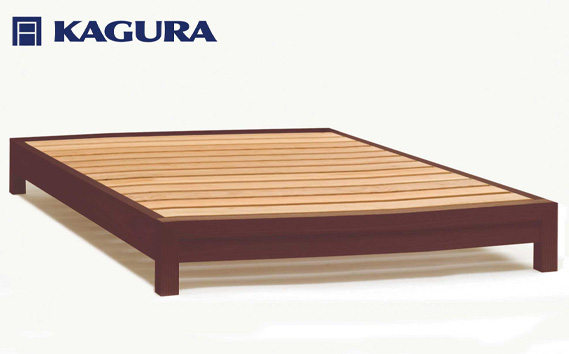 家具蔵 KAGURA ベッドフレームダンヘッドレス クイーン ウォールナット材 家具 寝具 寝室 木材 無垢材 職人 手作業 天然木 高級木材 無添加 安全 ジャパニーズモダン 高級家具 熟練 無着色 おしゃれ 天然木無垢材 温もり シンプル 洗練 【株式会社アイダ】【ho1206】