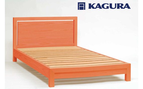 家具蔵 KAGURA ベッドフレームダンハイヘッド セミダブル チェリー材 家具 寝具 寝室 木材 無垢材 職人 手作業 天然木 高級木材 無添加 安全 ジャパニーズモダン 高級家具 熟練 無着色 おしゃれ 天然木無垢材 温もり シンプル 洗練 【株式会社アイダ】【ho1208】