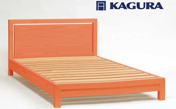 家具蔵 KAGURA ベッドフレームダンハイヘッド ダブル チェリー材 家具 寝具 寝室 木材 無垢材 職人 手作業 天然木 高級木材 無添加 安全 ジャパニーズモダン 高級家具 熟練 無着色 おしゃれ 天然木無垢材 温もり シンプル 洗練 【株式会社アイダ】【ho1210】