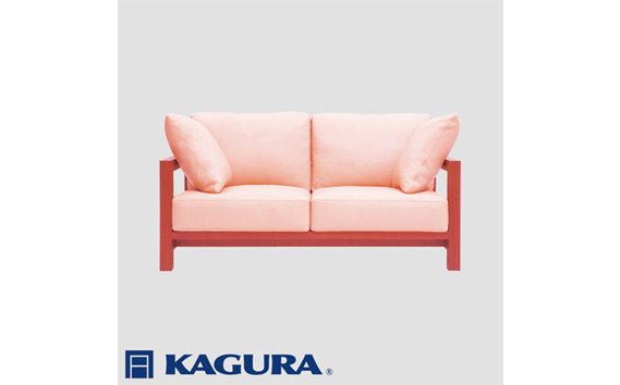 家具蔵 KAGURA 2Pソファ ダン チェリー材 家具 ソファー 2人掛け sofa リビングソファー 木材 無垢材 職人 手作業 天然木 高級木材 無添加 安全 ジャパニーズモダン 高級家具 熟練 無着色 おしゃれ 天然木無垢材 温もり シンプル 洗練 【株式会社アイダ】【ho1212】