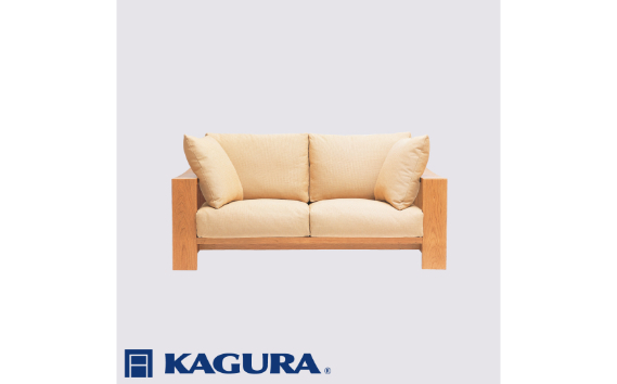 家具蔵 KAGURA 2Pソファ モデルノ チェリー材 家具 ソファー 2人掛け sofa リビングソファー 木材 無垢材 職人 手作業 天然木 高級木材 無添加 安全 ジャパニーズモダン 高級家具 熟練 無着色 おしゃれ 天然木無垢材 温もり シンプル 洗練 【株式会社アイダ】【ho1150】
