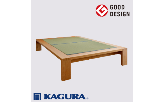 家具蔵 KAGURA タタミベッドモデルノヘッドレス ダブル チェリー材 家具 畳ベッド 寝具 寝室 木材 無垢材 職人 手作業 天然木 高級木材 無添加 安全 ジャパニーズモダン 高級家具 熟練 無着色 おしゃれ 天然木無垢材 温もり シンプル 洗練 【株式会社アイダ】【ho1154】