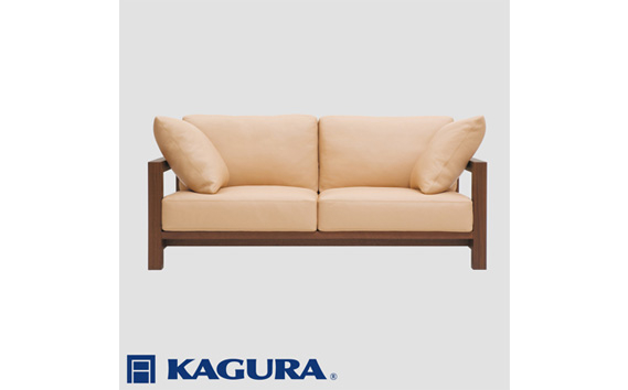家具蔵 KAGURA 3Pソファ ダン ウォールナット材 家具 ソファー 3人掛け sofa リビングソファー 木材 無垢材 職人 手作業 天然木 高級木材 無添加 安全 ジャパニーズモダン 高級家具 熟練 無着色 おしゃれ 天然木無垢材 温もり シンプル 洗練 【株式会社アイダ】【ho1218】