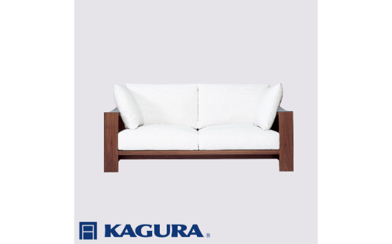 家具蔵 KAGURA 3Pソファ モデルノ ウォールナット材 家具 ソファー 3人掛け sofa リビングソファー 木材 無垢材 職人 手作業 天然木 高級木材 無添加 安全 ジャパニーズモダン 高級家具 熟練 無着色 おしゃれ 天然木無垢材 温もり シンプル 洗練 【株式会社アイダ】【ho1171】