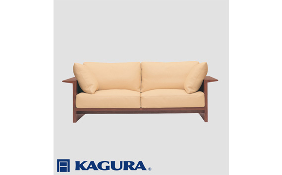 家具蔵 KAGURA 3Pソファ ウイング ウォールナット材 家具 ソファー 3人掛け sofa リビングソファー 木材 無垢材 職人 手作業 天然木 高級木材 無添加 安全 ジャパニーズモダン 高級家具 熟練 無着色 おしゃれ 天然木無垢材 温もり シンプル 洗練 【株式会社アイダ】【ho1223】