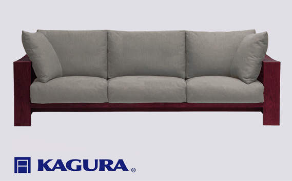 家具蔵 KAGURA 3.5Pソファ モデルノ ウォールナット材 家具 ソファー 3.5人掛け sofa リビングソファー 木材 無垢材 職人 手作業 天然木 高級木材 無添加 安全 ジャパニーズモダン 高級家具 熟練 無着色 おしゃれ 天然木無垢材 温もり シンプル 洗練 【株式会社アイダ】【ho1224】