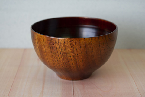 千筋 飯椀 茶 保温性 耐久性 国産ケヤキ 保湿性 大子漆 ご飯茶わん 木製 お椀 ご飯茶碗