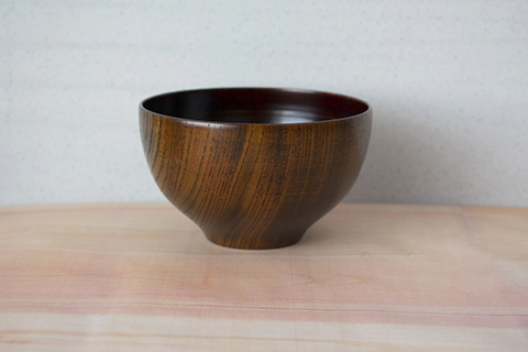 千筋 飯椀 黒 保温性 耐久性 国産ケヤキ 保湿性 大子漆 ご飯茶わん 木製 お椀 ご飯茶碗