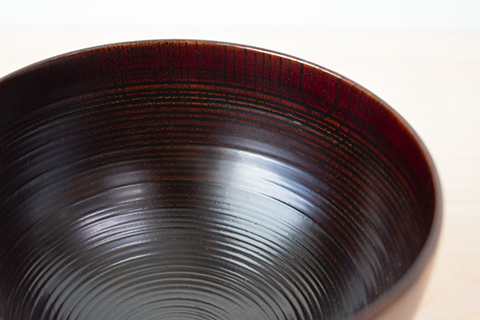 千筋 飯椀 黒 保温性 耐久性 国産ケヤキ 保湿性 大子漆 ご飯茶わん 木製 お椀 ご飯茶碗