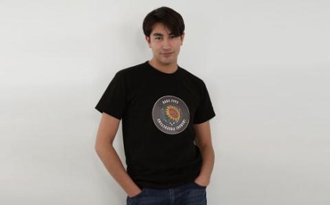 那珂市 マンホールTシャツ 黒 S M L XL ひまわり ご当地オリジナルデザイン オリジナルギフト 都道府県 リンクコーデ Tshirt ティーシャツ Tシャツ ご当地グッズ おしゃれ カラー 半袖 Ｔシャツ グラフィック アート STREET ストリート