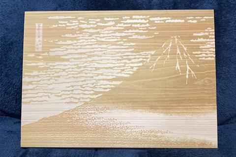 ひのきのアートボードB 赤富士 Hinoki no Chikara ひのき 茨城銘木 銘木 茨城の銘木 八溝桧 1枚板 アートボード アートパネル 雑貨 壁掛け インテリア 木目 リビング おしゃれ 天然素材 木製 ヒノキ オーガニック ナチュラル シンプル 日本製 国産