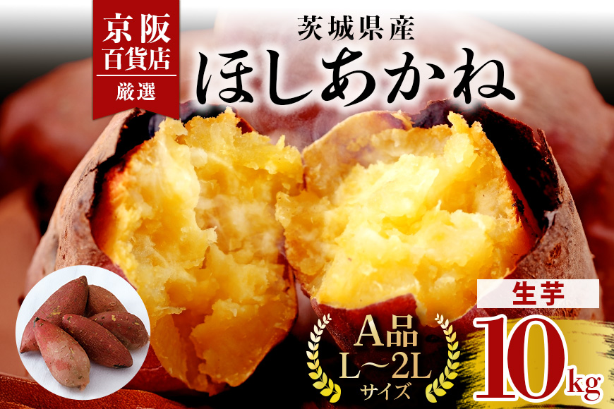 【京阪百貨店厳選】茨城県産ほしあかね 10kg [A品L～2Lサイズ] 芋 さつま芋 サツマイモ さつまいも B18-010