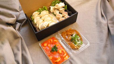 中華満喫セット(ふかひれ・エビチリ・点心詰めあわせ)[CF003ci]