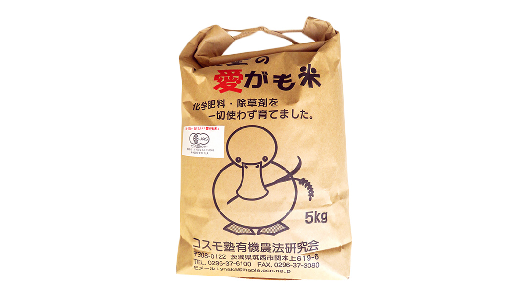 愛がも米 「 コシヒカリ 」 5kg ( 精米 ) 令和7年産 除草剤不使用 農薬不使用 化学肥料不使用 米 コメ こめ こしひかり[AI002ci]