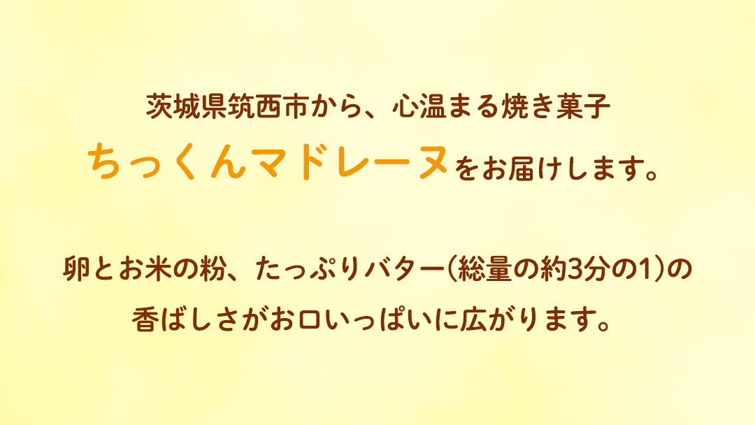 ちっくん マドレーヌ 1箱(5個入) お菓子 おかし 菓子 銘菓 焼き菓子 [AT007ci]