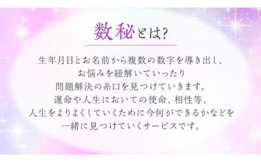 ≪チケット≫数秘１Day講座＊1名 [CT050ci]