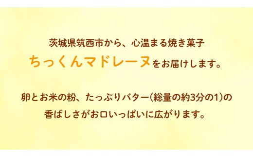 ちっくん マドレーヌ 1箱(5個入) お菓子 おかし 菓子 銘菓 焼き菓子 [AT007ci]