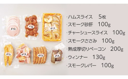 ～ 匠のハム工房 ～ 燻製職人 ！ 風實 お手軽 燻製 宅飲み セット  ギフト 贈答 詰め合わせ セット BBQ バーベキュー 晩酌 おつまみ お楽しみ おたのしみ パーティー ハム ベーコン ウインナー レバー 砂肝 チャーシュー かざみ [AJ007ci] 通常（熨斗不要）