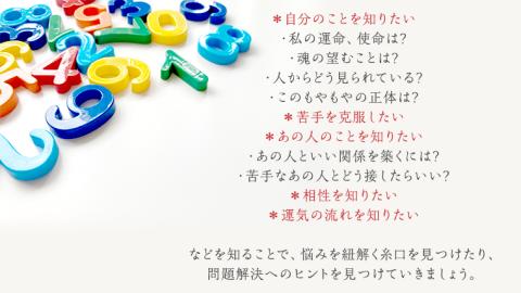 ≪チケット≫数秘体験30分ペアチケット [CT049ci]