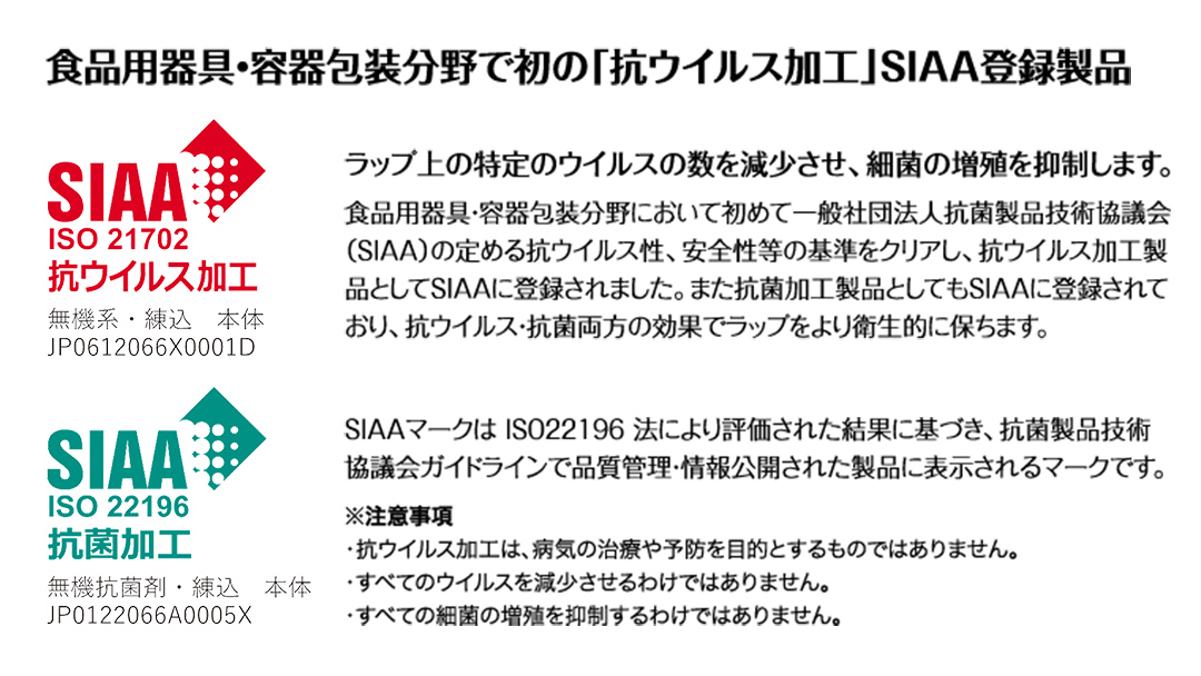 日本初の「抗ウイルス仕様ラップ」 SIAA登録製品 キッチニスタラップ 抗ウイルス・抗菌 22cm×30m 10本  ラップ 食品ラップ キッチン 台所用品 日用品 抗ウイルス 抗菌 キッチニスタ 消耗品 キッチン用品 [DO011ci]