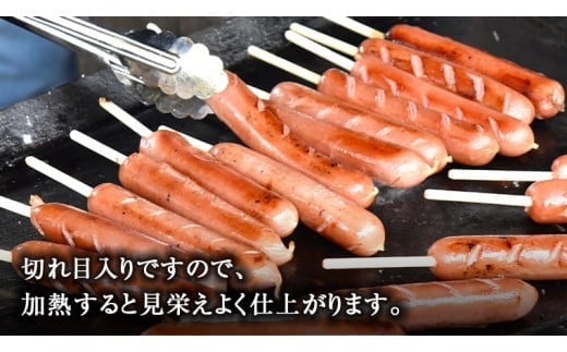日本ハム ・ 業務用 切り目入り 串付き フランク 30本セット ( 10本×3袋 )  フランクフルト ソーセージ パーティー イベント セット [AA094ci]