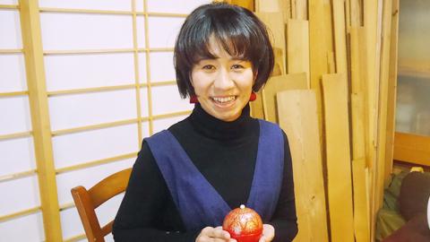 沈金の夫婦箸　華柄[BM013ci]