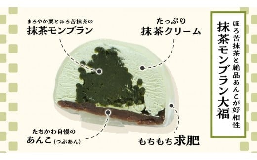 【 菓子庵たちかわ 】 スイーツ大福 お試し 6種 セット ( 8個入 × 1箱 ) 手作り もちもち スイーツ いちご大福 いちご イチゴ 苺 さくらんぼ みかん オレンジ パイナップル お茶 茶 栗 くり 芋 イモ ようかん 羊羹 チーズ チョコ チョコレート バター 生クリーム フルーツ 果物 和菓子 菓子 お菓子 餡子 あんこ [AY021ci]