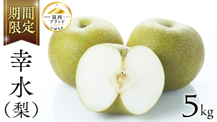 【 JA 北つくば 】 筑西ブランド 認証品 幸水 5kg 2026年産 先行予約 梨 果物 フルーツ なし ナシ 幸水梨 くだもの デザート 茨城 [AE008ci]