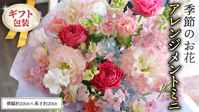 ≪ギフト≫季節のお花アレンジメントミニ アレンジメント 生花 ギフト プレゼント 誕生日 記念日 母の日 父の日 [CT011ci]