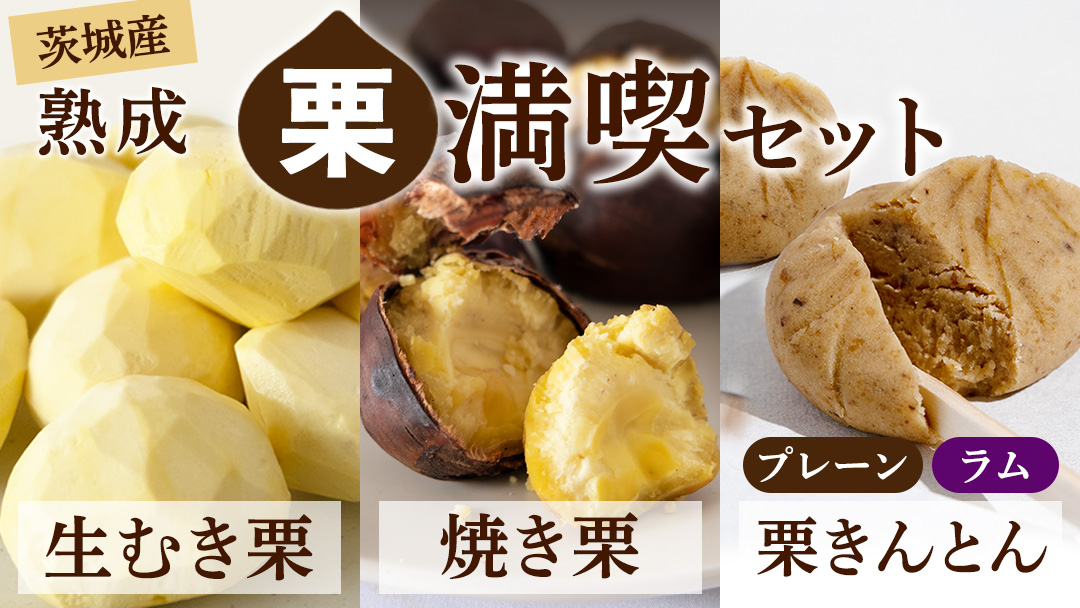 【 吉原農場 の 完熟栗 】熟成 栗 満喫 セット ( 栗の深雫 プレーン3個 ＆ ラム3個入 ) 令和7年産 栗の深雫 完熟  生むき栗 焼き栗 栗きんとん プレーン ラム くり クリ 栗ごはん おかし お菓子 果物 フルーツ 数量限定 旬 秋 冬 正月 おせち [CX034ci]