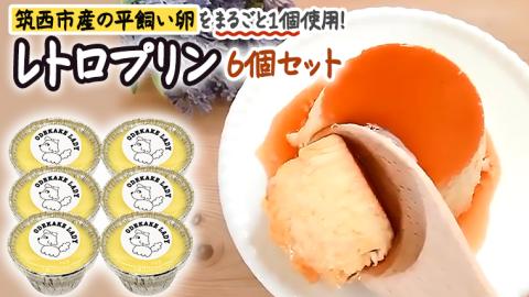 【ODEKAKE LADY】 レトロプリン ６個セット 贅沢 平飼い卵 昔プリン ぷりん 洋菓子 お菓子 スイーツ デザート [BW068ci]